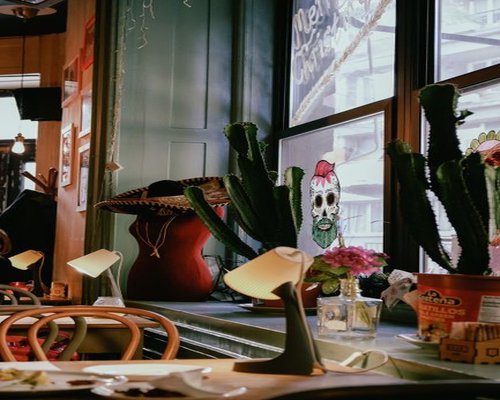 Cozy Mexican cafe atmosphere